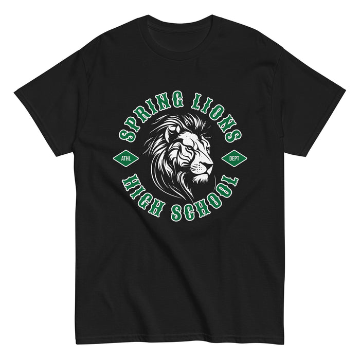 Spring High School Lions Black Classic Unisex T-shirt 205