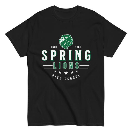 Spring High School Lions Black Classic Unisex T-shirt 217