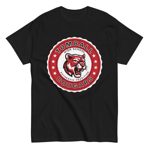 Tomball High School Cougars Black Classic Unisex T-shirt 216