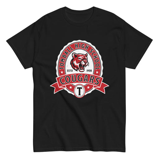 Tomball High School Cougars Black Classic Unisex T-shirt 212