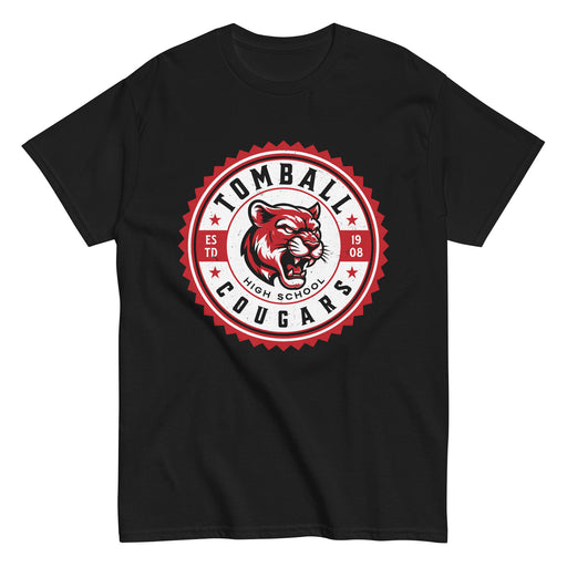 Tomball High School Cougars Black Classic Unisex T-shirt 203