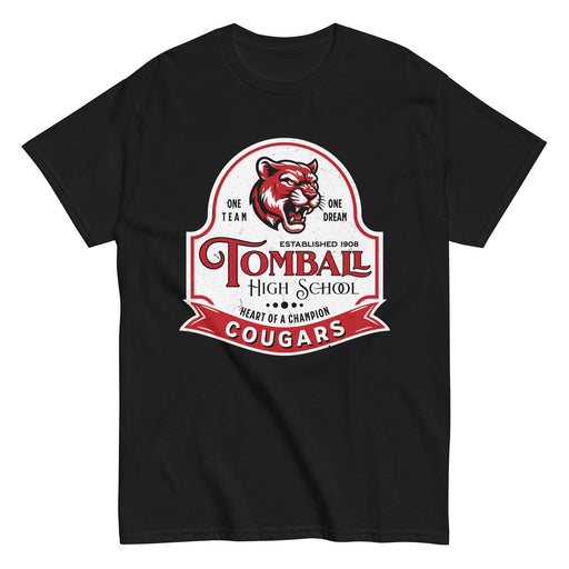 Tomball High School Cougars Black Classic Unisex T-shirt 219