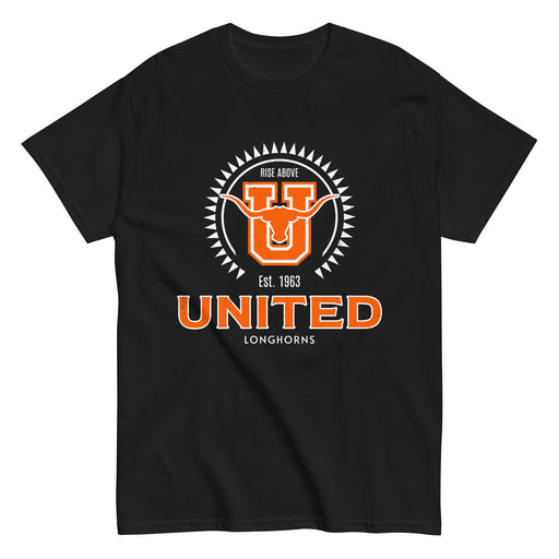 United High School Longhorns Black Classic Unisex T-shirt 226