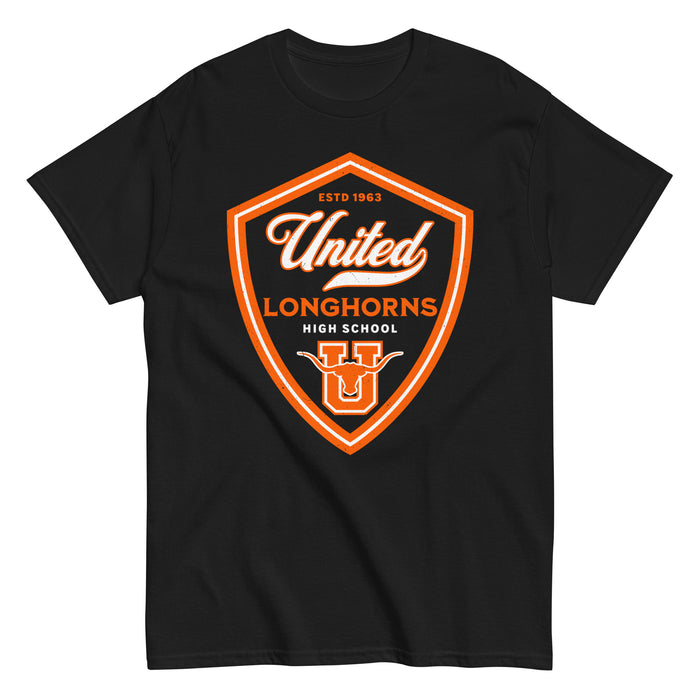 United High School Longhorns Black Classic Unisex T-shirt 225