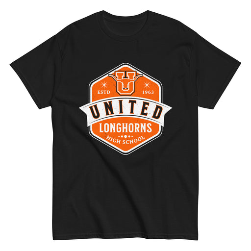 United High School Longhorns Black Classic Unisex T-shirt 209