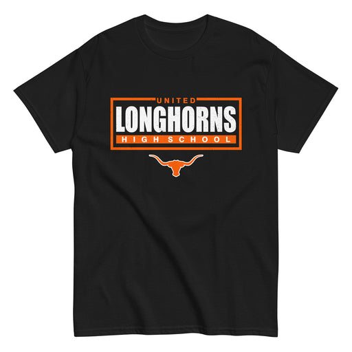 United High School Longhorns Black Classic Unisex T-shirt 049