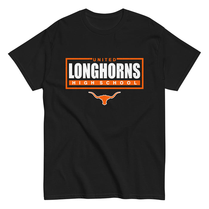 United High School Longhorns Black Classic Unisex T-shirt 049