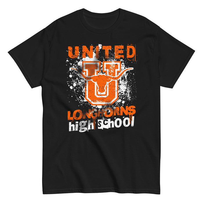 United High School Longhorns Black Classic Unisex T-shirt 205