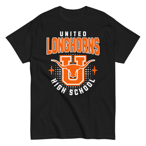 United High School Longhorns Black Classic Unisex T-shirt 204