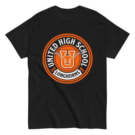 United High School Longhorns Black Classic Unisex T-shirt 220