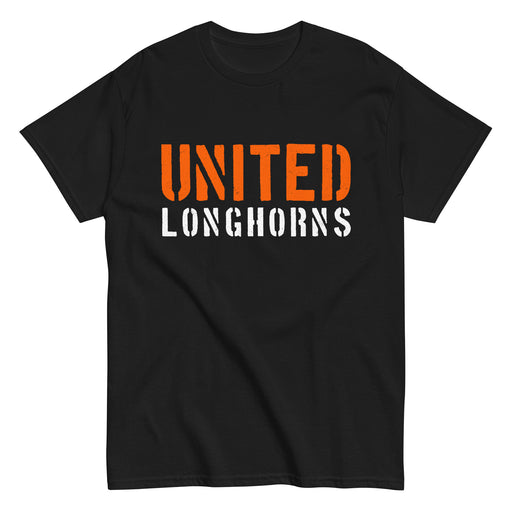 United High School Longhorns Black Classic Unisex T-shirt 017