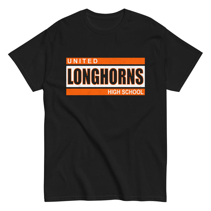 United High School Longhorns Black Classic Unisex T-shirt 098