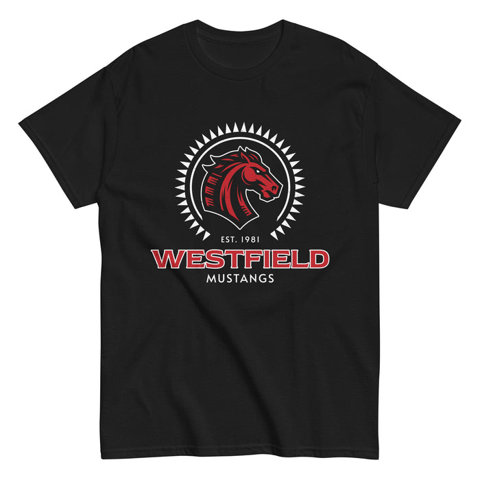 Westfield High School Mustangs Black Classic Unisex T-shirt 226