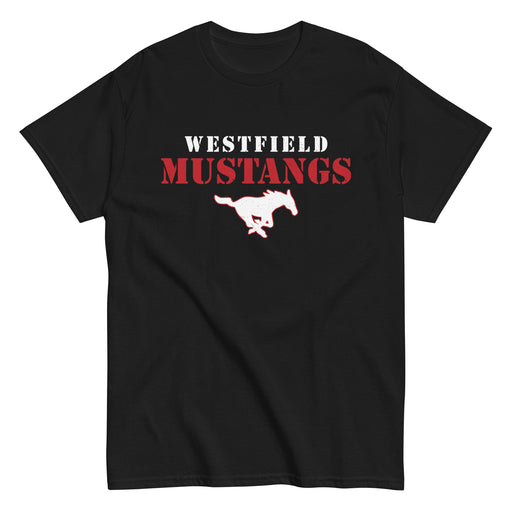 Westfield High School Mustangs Black Classic Unisex T-shirt 222