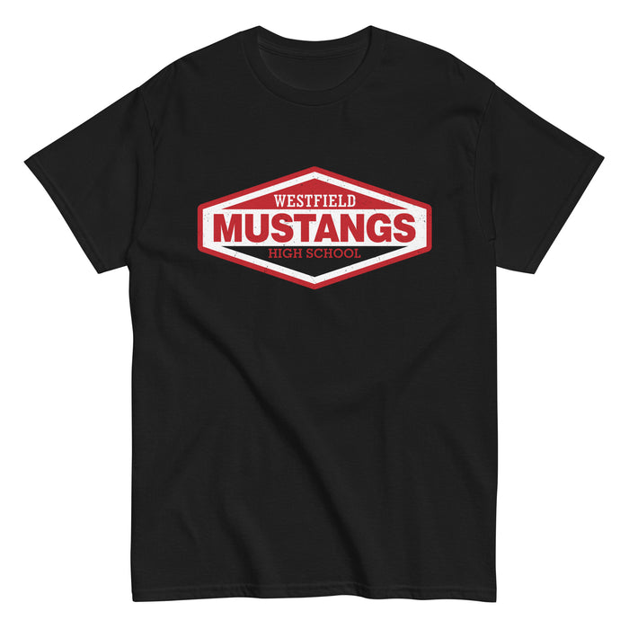 Westfield High School Mustangs Black Classic Unisex T-shirt 009