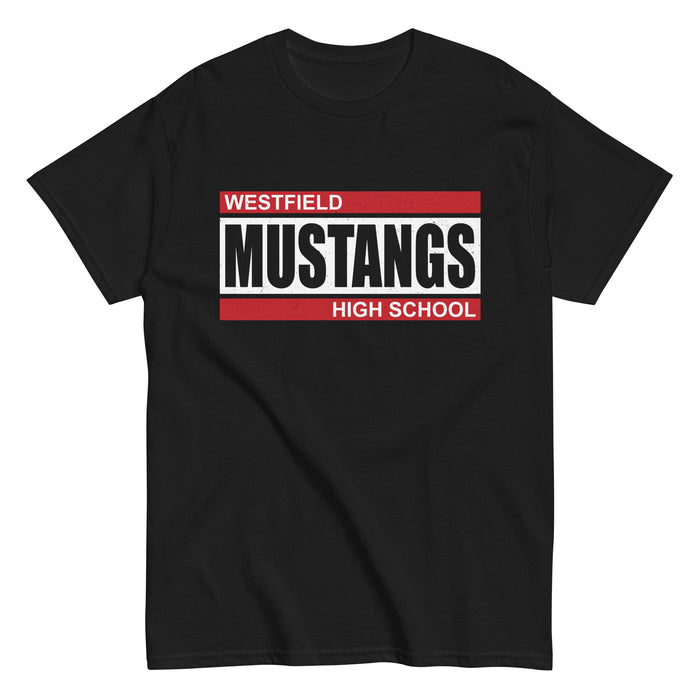 Westfield High School Mustangs Black Classic Unisex T-shirt 098