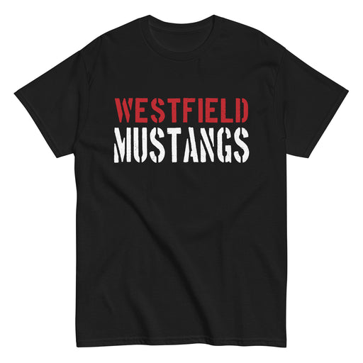 Westfield High School Mustangs Black Classic Unisex T-shirt 017