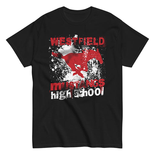 Westfield High School Mustangs Black Classic Unisex T-shirt 205