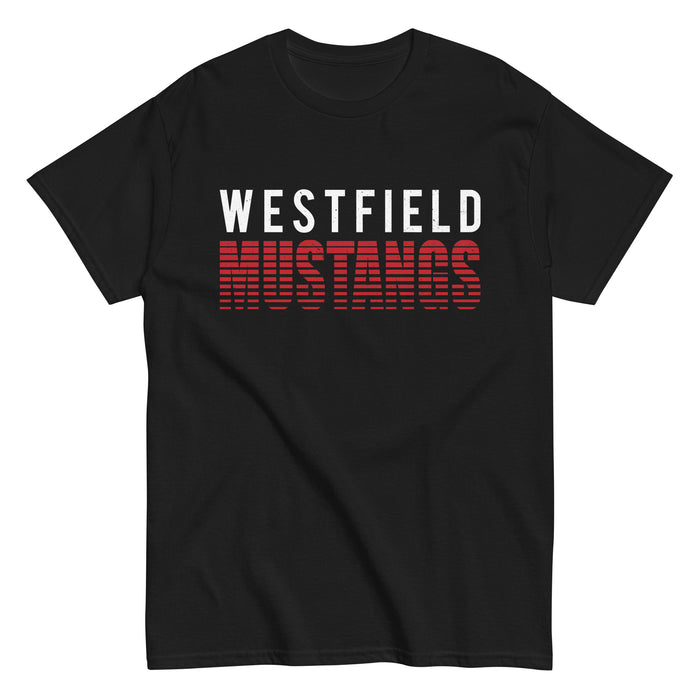 Westfield High School Mustangs Black Classic Unisex T-shirt 024