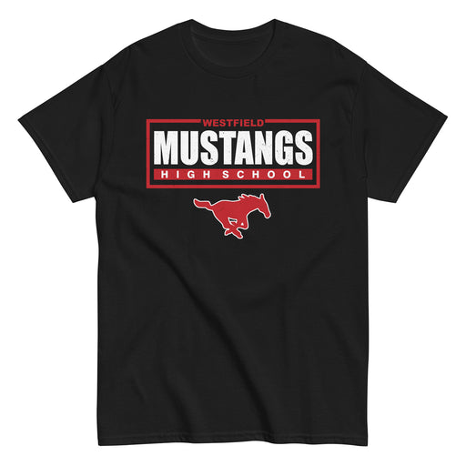 Westfield High School Mustangs Black Classic Unisex T-shirt 049