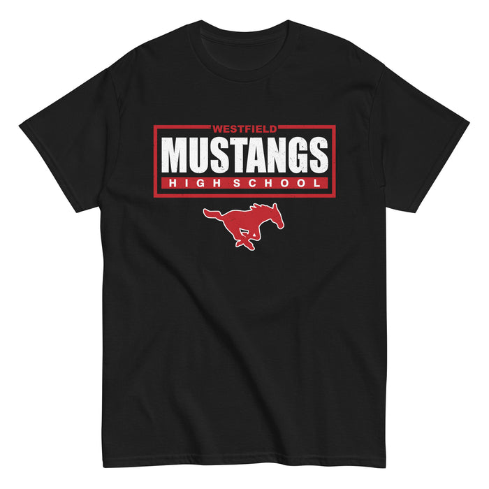 Westfield High School Mustangs Black Classic Unisex T-shirt 049