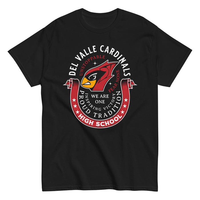 Del Valle High School Cardinals Black Classic Unisex T-shirt 229