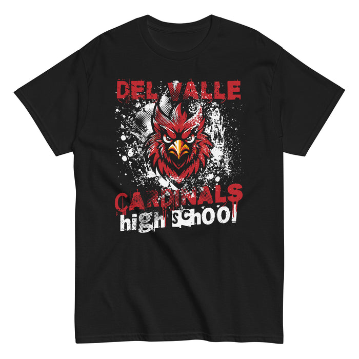 Del Valle High School Cardinals Black Classic Unisex T-shirt 205