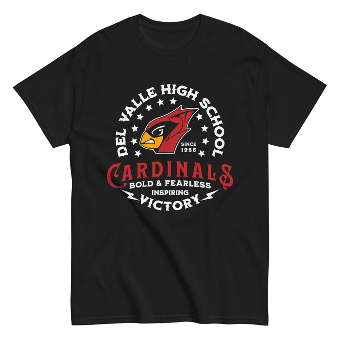 Del Valle High School Cardinals Black Classic Unisex T-shirt 206