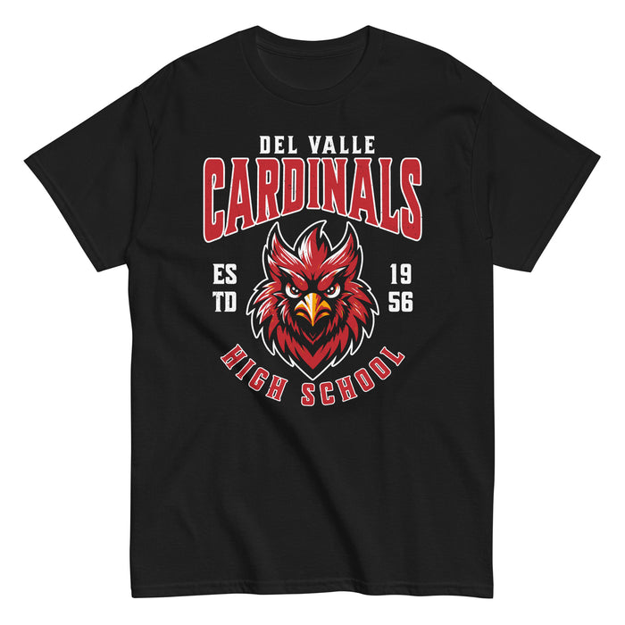Del Valle High School Cardinals Black Classic Unisex T-shirt 213
