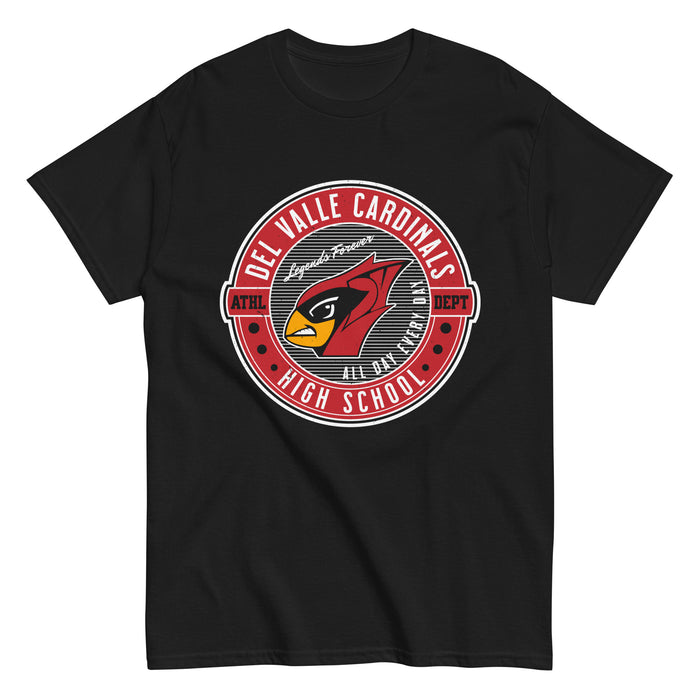Del Valle High School Cardinals Black Classic Unisex T-shirt 224
