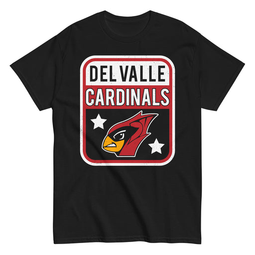 Del Valle High School Cardinals Black Classic Unisex T-shirt 001