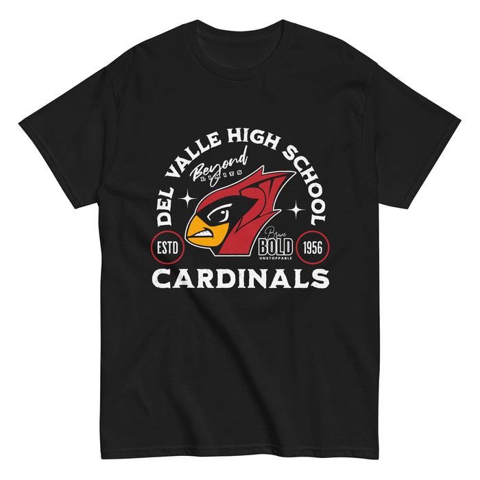 Del Valle High School Cardinals Black Classic Unisex T-shirt 208