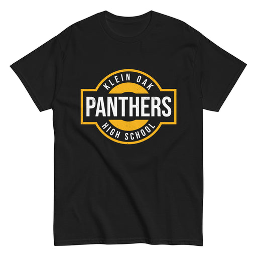 Klein Oak High School Panthers Classic Unisex Black T-shirt 011