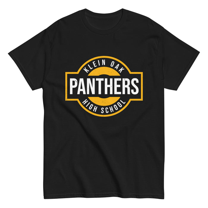 Klein Oak High School Panthers Classic Unisex Black T-shirt 011