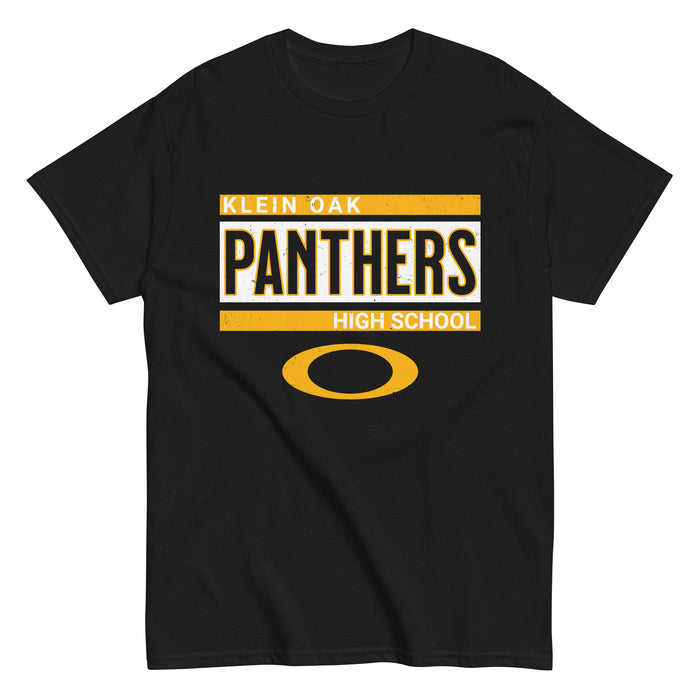 Klein Oak High School Panthers Classic Unisex Black T-shirt 098