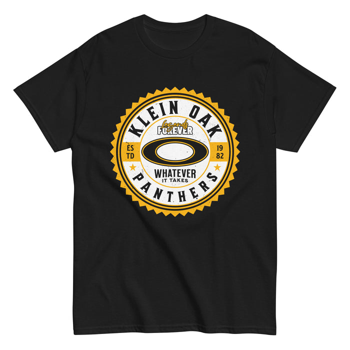 Klein Oak High School Panthers Classic Unisex Black T-shirt 203