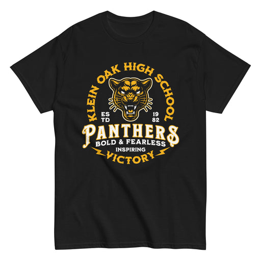 Klein Oak High School Panthers Classic Unisex Black T-shirt 206