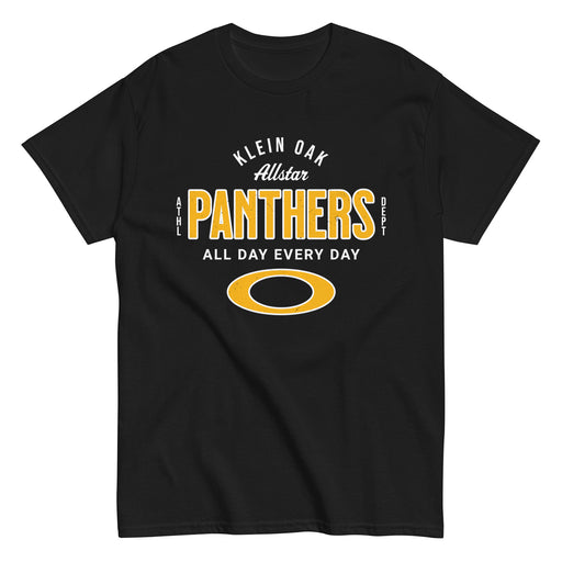 Klein Oak High School Panthers Classic Unisex Black T-shirt 040