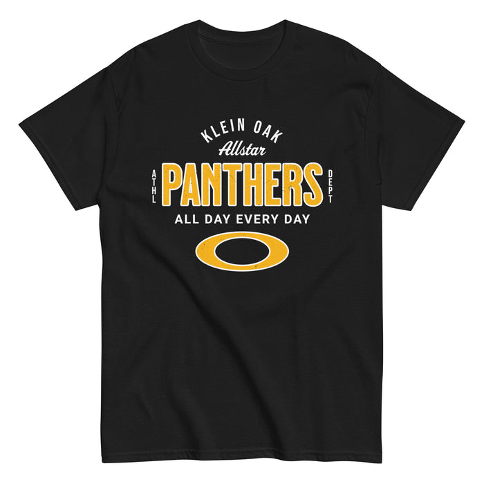 Klein Oak High School Panthers Classic Unisex Black T-shirt 040