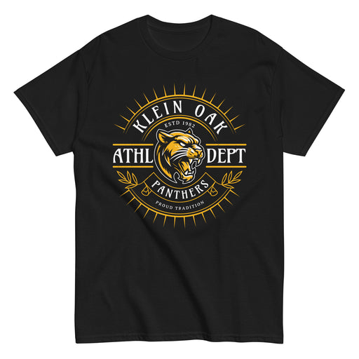 Klein Oak High School Panthers Classic Unisex Black T-shirt 201