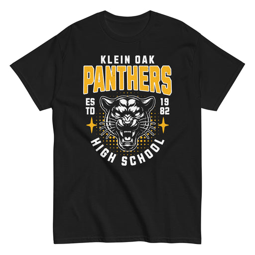 Klein Oak High School Panthers Classic Unisex Black T-shirt 204