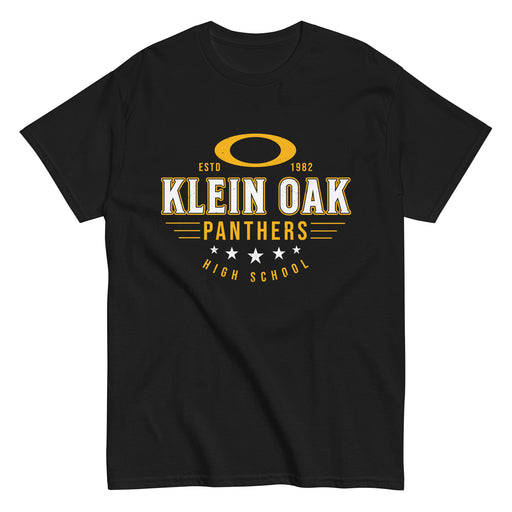 Klein Oak High School Panthers Classic Unisex Black T-shirt 217