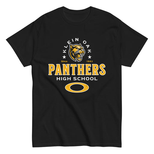 Klein Oak High School Panthers Classic Unisex Black T-shirt 222