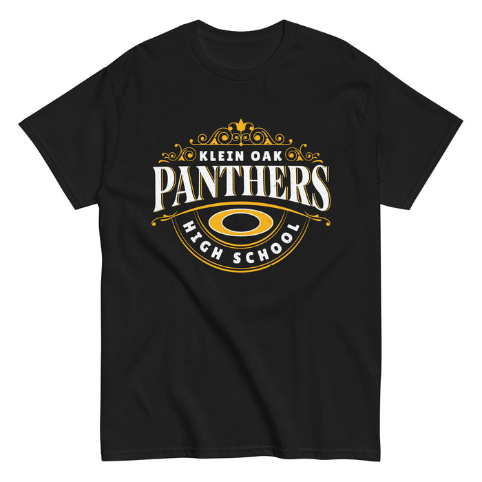 Klein Oak High School Panthers Classic Unisex Black T-shirt 211