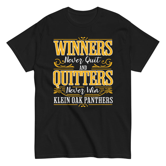 Klein Oak High School Panthers Classic Unisex Black T-shirt 237