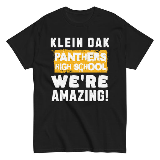 Klein Oak High School Panthers Classic Unisex Black T-shirt 231