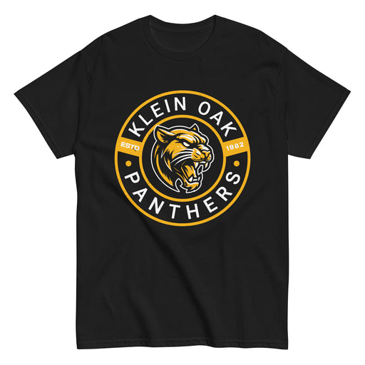 Klein Oak High School Panthers Classic Unisex Black T-shirt 239