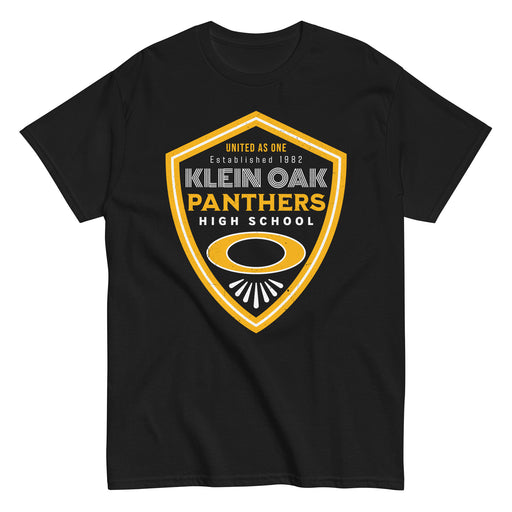 Klein Oak High School Panthers Classic Unisex Black T-shirt 225