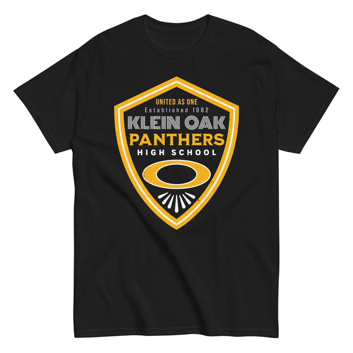 Klein Oak High School Panthers Classic Unisex Black T-shirt 225