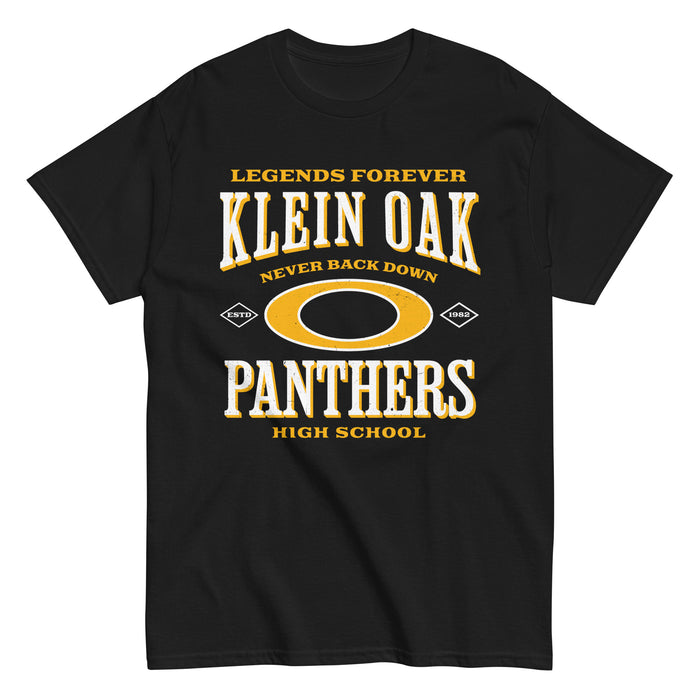 Klein Oak High School Panthers Classic Unisex Black T-shirt 230